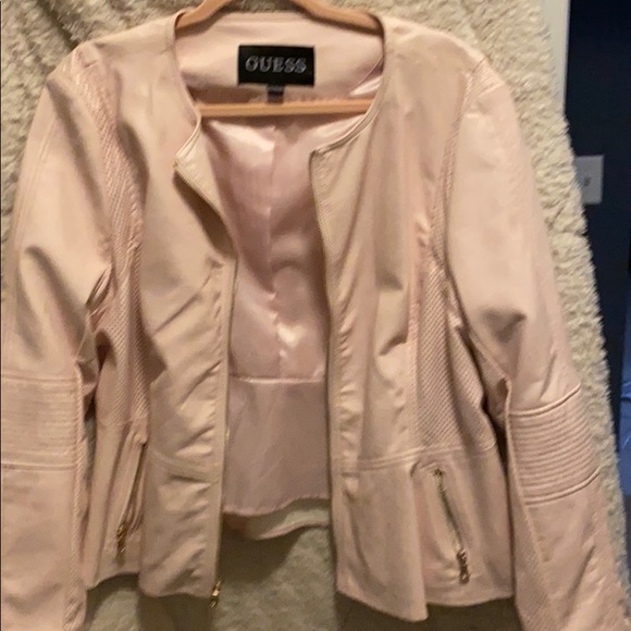 Leather pretty in pink jacket - Picture 1 of 2